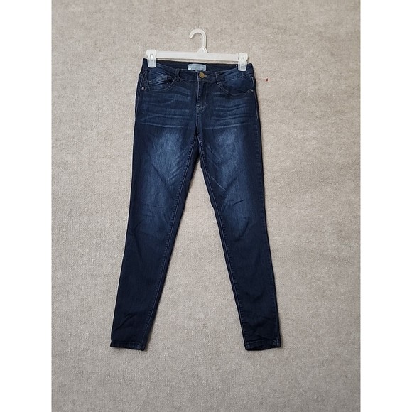 Wit & Wisdom Jeans Womens 8 Blue Skinny Ankle Jegging Dark Wash Stretch - Picture 1 of 7